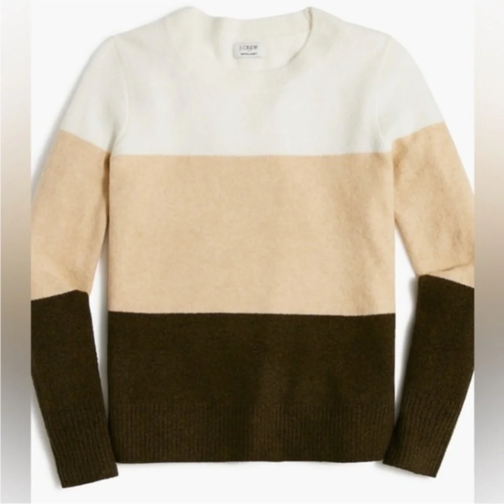 NWOT! J.Crew Colorblock Extra-Soft Sweater‎